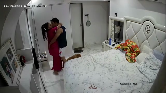 Desi Hot Couple Fucking In Bedroom Recorded In CC TV Part 2